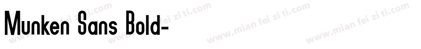 Munken Sans Bold字体转换